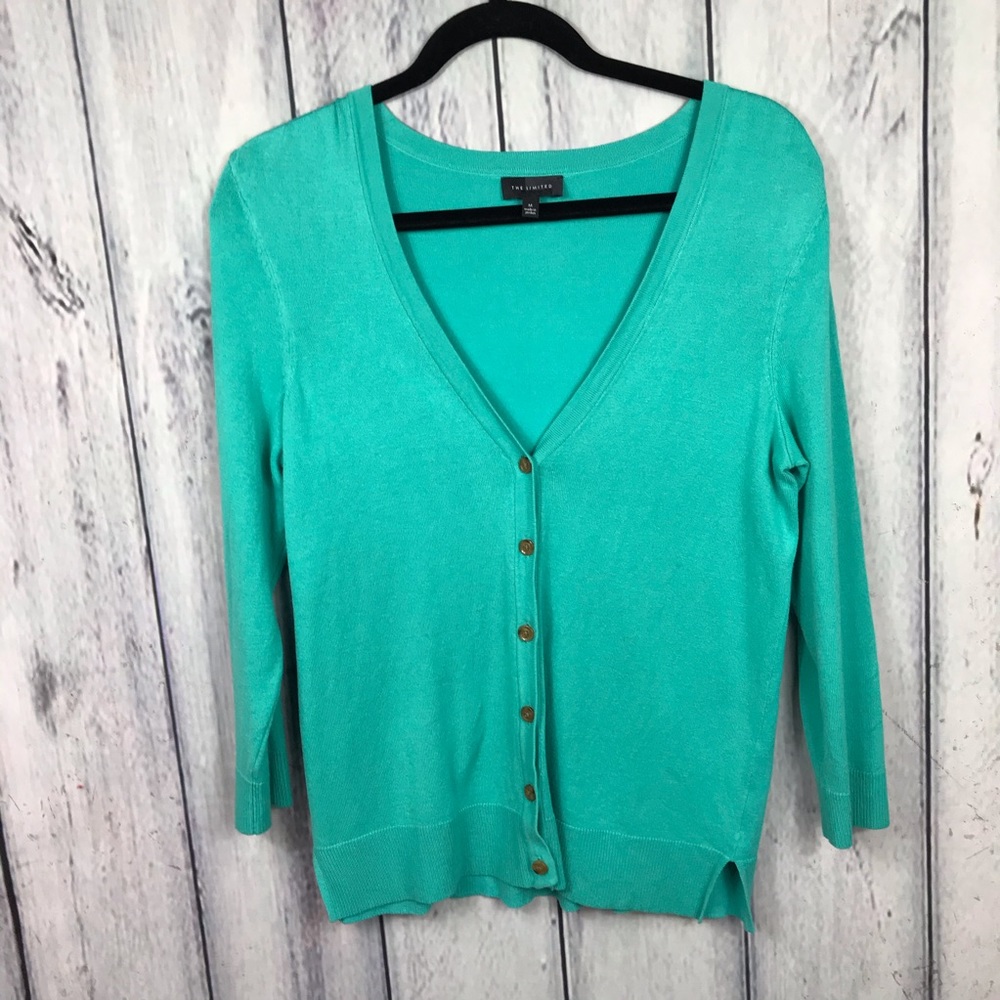 The limited Sz Medium Cardigan Sweater Button Down